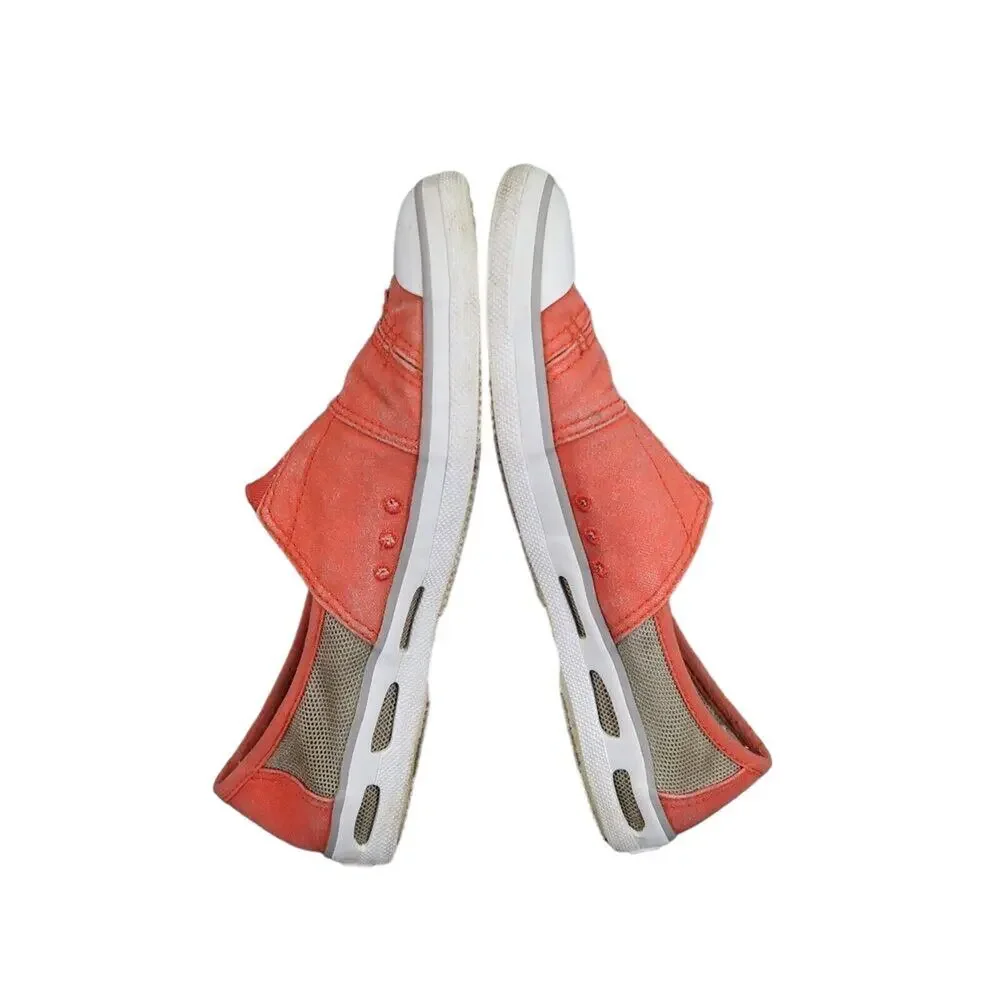 Columbia Shoes Womens 8 Flats Slip On Vulc N Vent Casual Sneaker Canvas Mesh